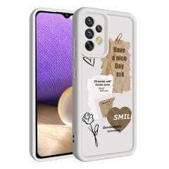Samsung Galaxy A32 4G Kılıf Kamera Korumalı Baskılı Arka Yüzey Klas Kapak
