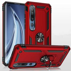 Xiaomi Mi Note 10 Lite Kılıf Vega Tank Sert Yüzüklü Standlı Zırh Koruma Kapak