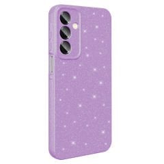 Samsung Galaxy A16 Kılıf Kamera Korumalı Simli Lüks Koton Kapak