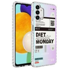 Samsung Galaxy A04S Airbag Kenarlı Renkli Desenli Silikon Elegans Kapak kılıf