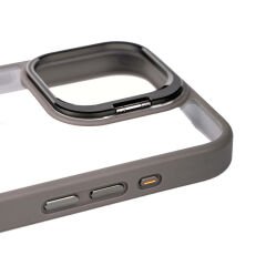 iPhone 15 Pro Kılıf Kamera Lens Korumalı Standlı Klon Lensli Kapak Kılıf
