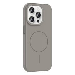 iPhone 15 Pro Kılıf Kablosuz Şarj Özellikli Ruby Silikon Kapak