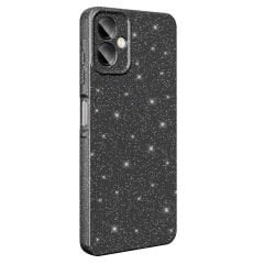 Samsung Galaxy A06 Kılıf Kamera Korumalı Simli Lüks Koton Kapak