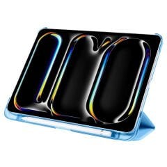 iPad Pro 11 2024 Smart Cover Kalem Bölmeli Standlı 1-1 Kılıf