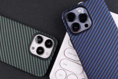 iPhone 13 Pro Max Kılıf Karbon Fiber Tasarımlı Karbono Kapak