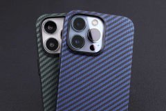 iPhone 13 Pro Max Kılıf Karbon Fiber Tasarımlı Karbono Kapak