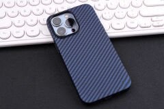 iPhone 13 Pro Max Kılıf Karbon Fiber Tasarımlı Karbono Kapak