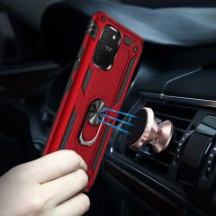 Samsung Galaxy A91 (S10 Lite) Kılıf Vega Tank Sert Yüzüklü Standlı Zırh Koruma Kapak