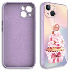 iPhone 13 Kılıf Kamera Korumalı Desenli Sert Silikon  Epoksi Kapak