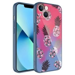 iPhone 13 Kılıf Kamera Korumalı Desenli Sert Silikon  Epoksi Kapak