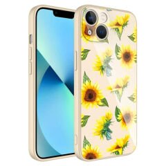 iPhone 13 Kılıf Kamera Korumalı Desenli Sert Silikon  Epoksi Kapak