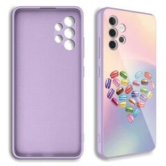 Samsung Galaxy A32 4G Kılıf Kamera Korumalı Desenli Sert Silikon Epoksi Kapak