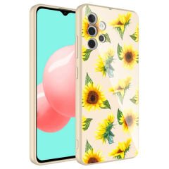 Samsung Galaxy A32 4G Kılıf Kamera Korumalı Desenli Sert Silikon Epoksi Kapak