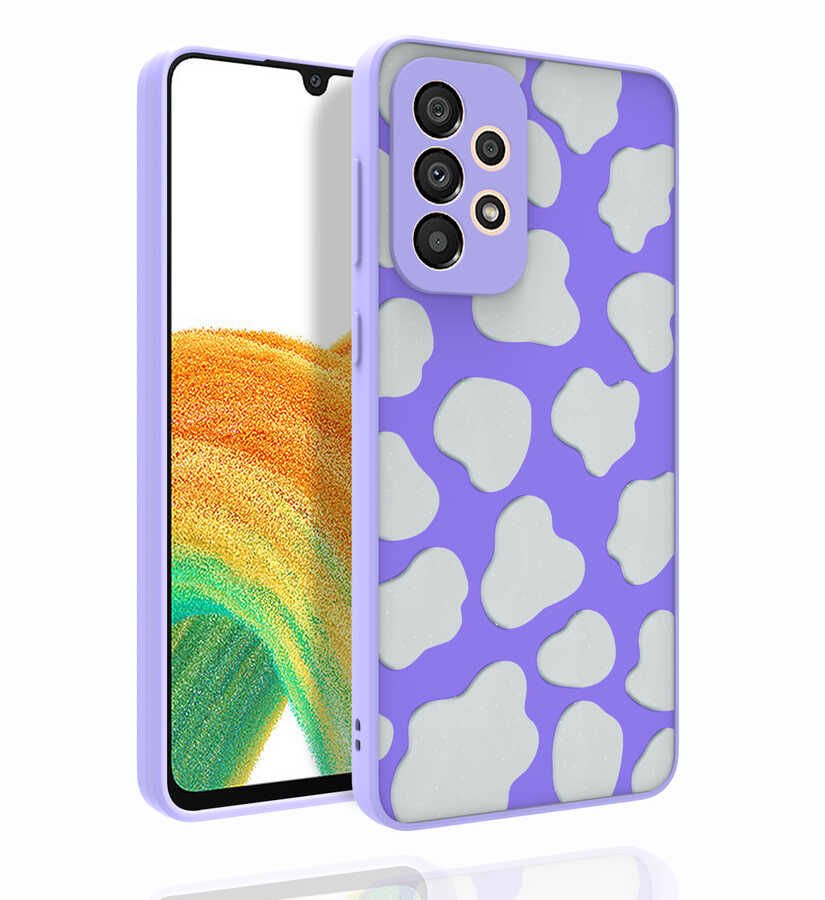 Samsung Galaxy A33 5G Desenli Kamera Korumalı Parlak Nora Kapak kılıf
