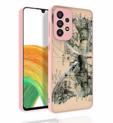 Samsung Galaxy A33 5G Desenli Kamera Korumalı Parlak Nora Kapak kılıf