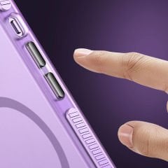 iPhone 15 Pro Kılıf Airbagli Magsafe Wireless Şarj Özellikli Klaptika Kapak Kılıf