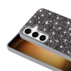 Samsung Galaxy S25 Plus Kılıf Parlak Taşlı Tasarım Pırlanta Kapak