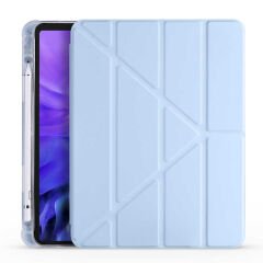Apple iPad Air 11 2024 Kılıf Tri Folding Kalem Bölmeli Standlı Kılıf