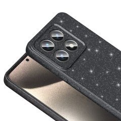 Xiaomi 14T Pro Kılıf Kamera Korumalı Simli Lüks Koton Kapak Lila