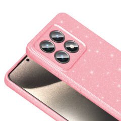 Xiaomi 14T Pro Kılıf Kamera Korumalı Simli Lüks Koton Kapak