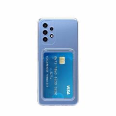 Samsung Galaxy A33 5G Kartlıklı Şeffaf Setra Clear Silikon Kapak kılıf