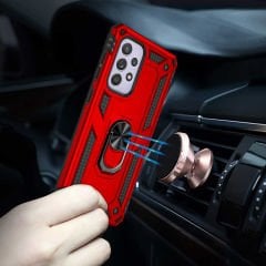 Samsung Galaxy A33 5G Kılıf Vega Tank Sert Yüzüklü Standlı Zırh Koruma Kapak