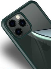 iPhone 12 Pro Max Kılıf Dor Silikon Temperli Cam Kapak
