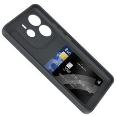 Xiaomi Redmi Note 14 4G Kılıf Kamera Korumalı Kartlık Hazneli Vitra Kapak