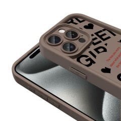 iPhone 15 Pro Max Kılıf Kamera Korumalı Baskılı Arka Yüzey Klas Kapak