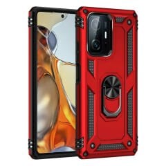 Xiaomi Mi 11T 5G Kılıf Vega Tank Sert Yüzüklü Standlı Zırh Koruma Kapak