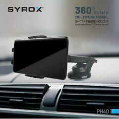 Syrox PH40 Çok Fonksiyonlu Telefon Tutucu