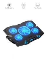 CF-05 Ayarlanabilir Dizüstü Bilgisayar Rgb Soğutma Fanı Siyah