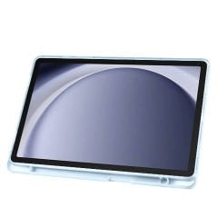 Samsung Galaxy Tab A9 Kılıf Tri Folding Kalem Bölmeli Standlı Kılıf