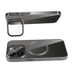 iPhone 15 Pro Kılıf Magsafe Wireless Şarj Özellikli Standlı Klon Kapak Kılıf