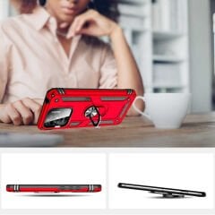 Xiaomi Redmi 10C Kılıf Vega Tank Sert Yüzüklü Standlı Zırh Koruma Kapak