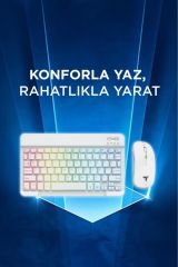 09 Şarj Edilebilir RGB Işıklı Kablosuz Klavye Mouse Seti