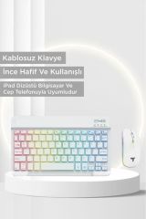 09 Şarj Edilebilir RGB Işıklı Kablosuz Klavye Mouse Seti