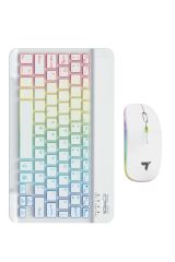 09 Şarj Edilebilir RGB Işıklı Kablosuz Klavye Mouse Seti