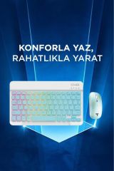 09 Şarj Edilebilir RGB Işıklı Kablosuz Klavye Mouse Seti