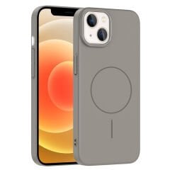 iPhone 13 Kılıf Kablosuz Şarj Özellikli Ruby Silikon Kapak