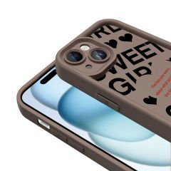 iPhone 15 Kılıf Kamera Korumalı Baskılı Arka Yüzey Klas Kapak