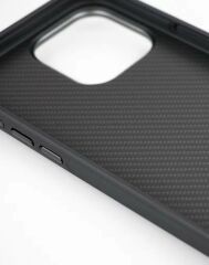 iPhone 15 Pro Max Kılıf Magsafe Şarj Özellikli Karbon Fiber Görünümlü Troy Kapak