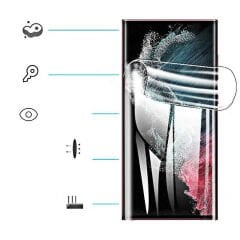 Samsung Galaxy S22 Ultra Süper Pet Ekran Koruyucu Jelatin