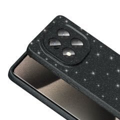 Xiaomi Redmi Note 14 Pro 4G Kılıf Kamera Korumalı Simli Lüks Koton Kapak