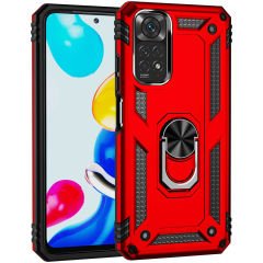 Xiaomi Redmi Note 11S Global Kılıf Vega Tank Sert Yüzüklü Standlı Zırh Koruma Kapak