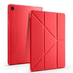 Samsung Galaxy Tab A9 Plus Kılıf Tri Folding Kalem Bölmeli Standlı Kılıf