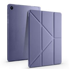 Samsung Galaxy Tab A9 Plus Kılıf Tri Folding Kalem Bölmeli Standlı Kılıf