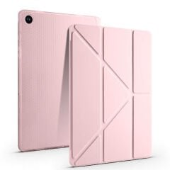 Samsung Galaxy Tab A9 Plus Kılıf Tri Folding Kalem Bölmeli Standlı Kılıf