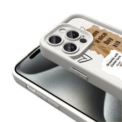 iPhone 14 Pro Kılıf Kamera Korumalı Baskılı Arka Yüzey Klas Kapak