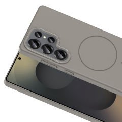 Samsung Galaxy S25 Ultra Kılıf Kablosuz Şarj Özellikli Ruby Silikon Kapak